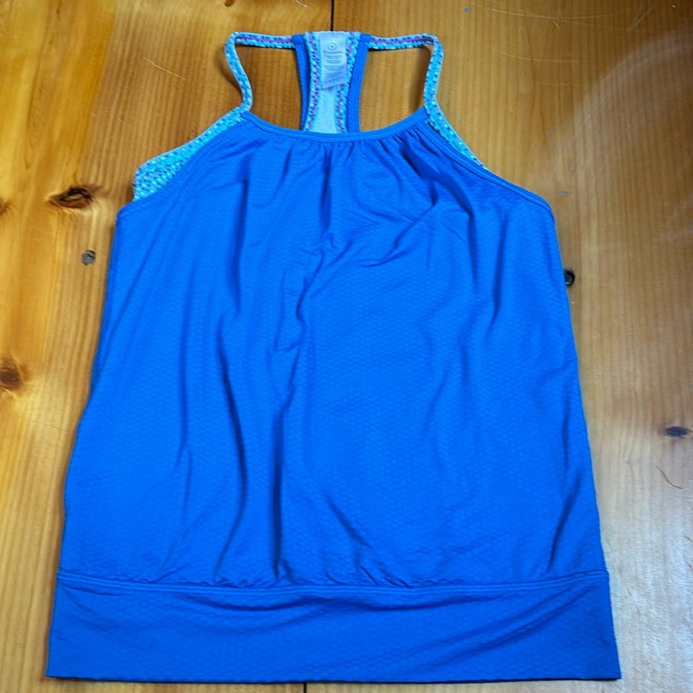 IVIVVA 8 Blue Confetti Dots Double Dutch Tank Top